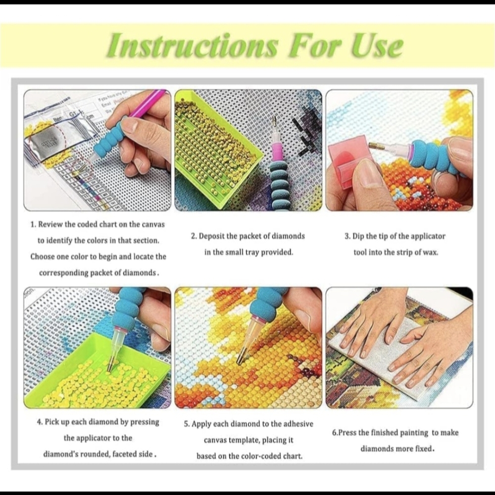 Neon Lightning Storm 5D Diamond Painting Kit New - Picture 6 of 6